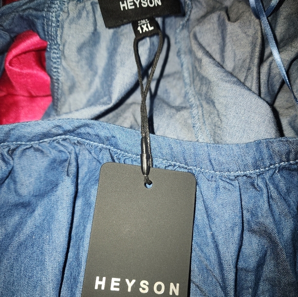 Denim dress with open back size XL - Picture 5 of 5